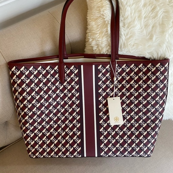NEW Tory Burch Geo Logo Tote bag - Picture 3 of 8